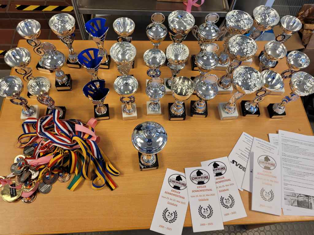 Und die Pokale und Medaillen waren von Anfang an der auf der Wunschliste eines jeden Kindes.